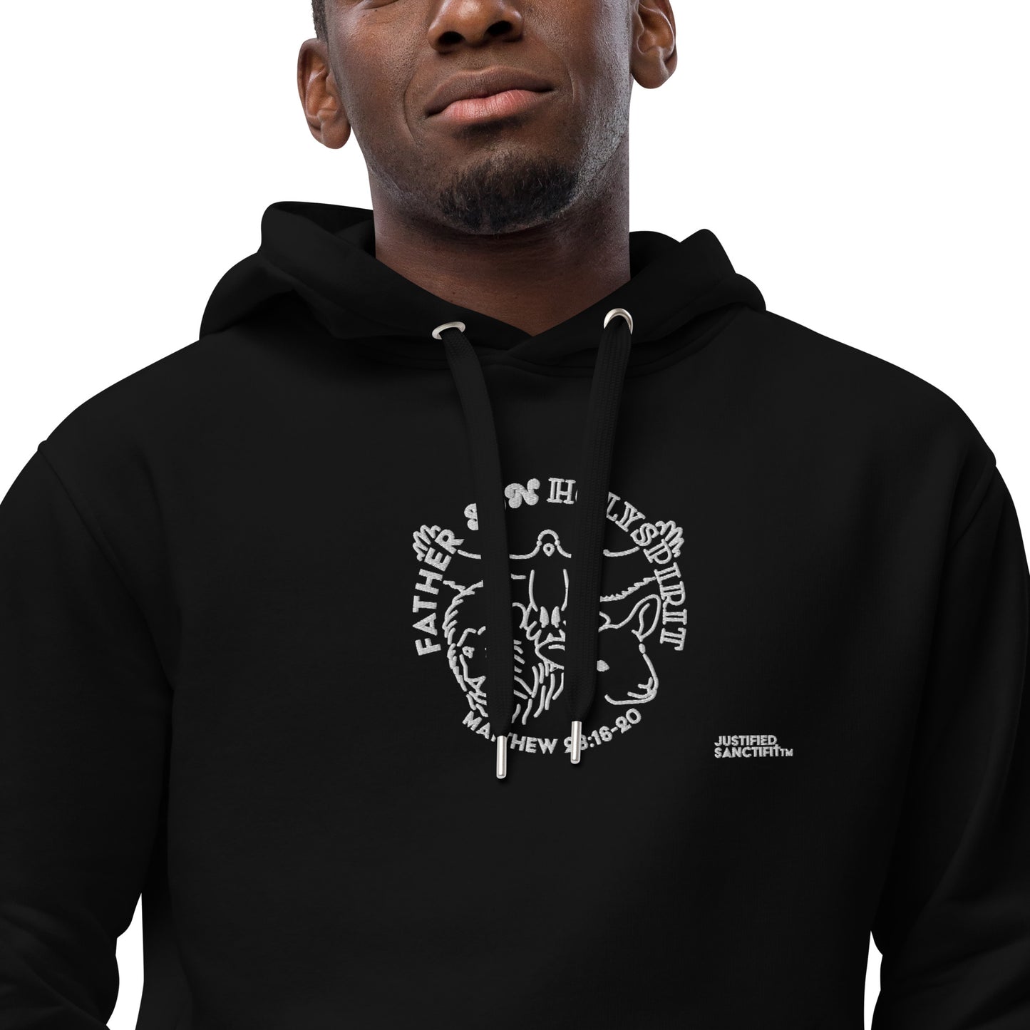 Holy T Embroidered Premium eco hoodie